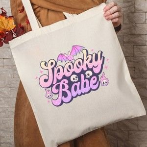 Spooky Babe Vibrant Pastel Tote Bag